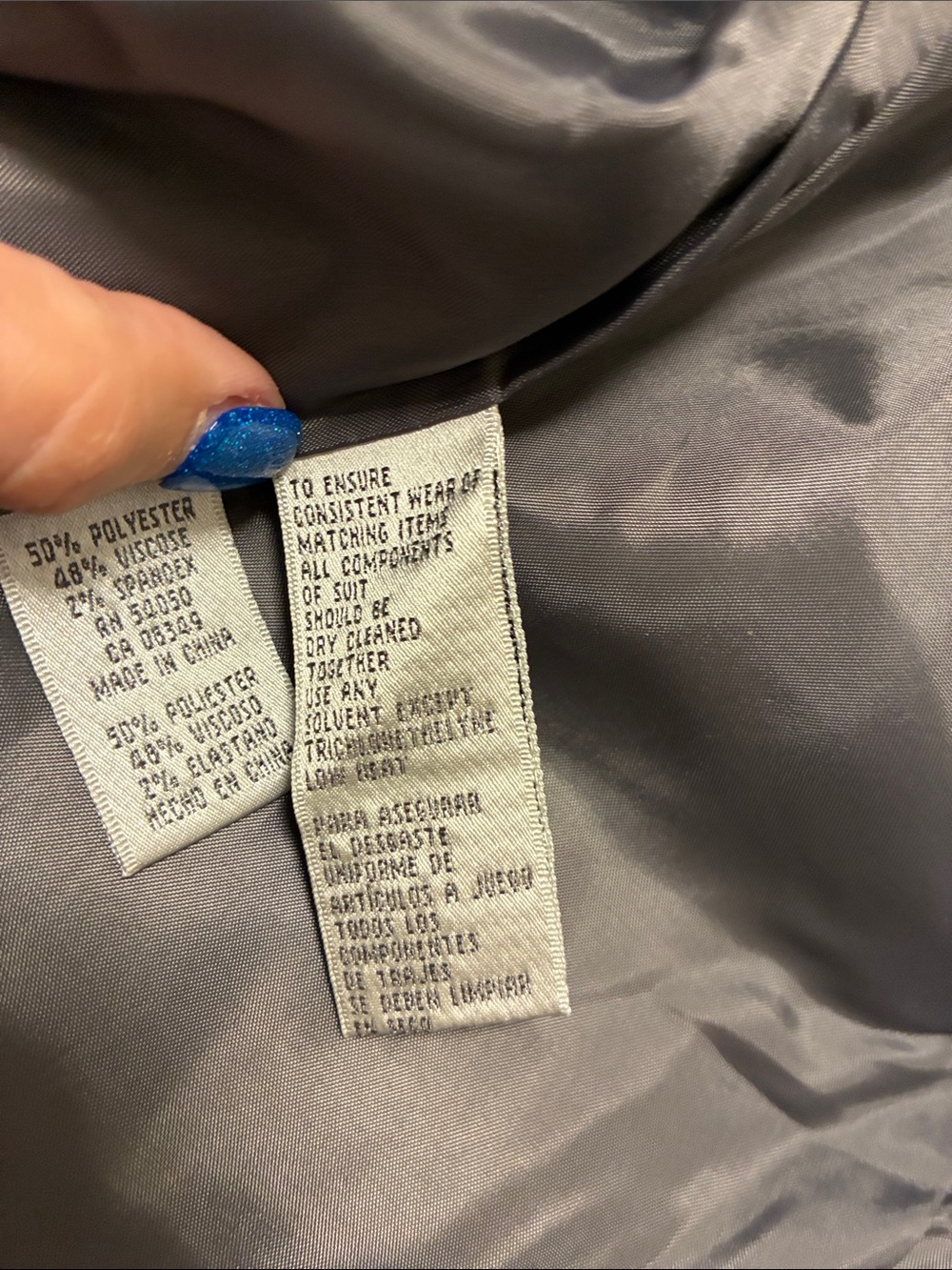 Nine West Gray Pinstripe Blazer and Skirt Suit - Picture 10 of 13